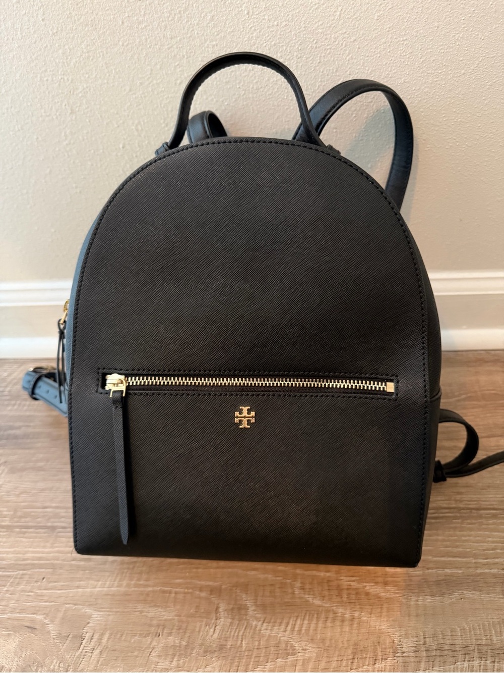 Tory Burch Emerson safiano leather medium backpack